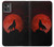 W2955 Wolf Howling Red Moon Hard Case and Leather Flip Case For Motorola Moto G32