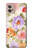 W3035 Sweet Flower Painting Hard Case and Leather Flip Case For Motorola Moto G32