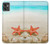 W3212 Sea Shells Starfish Beach Hard Case and Leather Flip Case For Motorola Moto G32