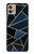 W3479 Navy Blue Graphic Art Hard Case and Leather Flip Case For Motorola Moto G32