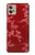 W3817 Red Floral Cherry blossom Pattern Hard Case and Leather Flip Case For Motorola Moto G32