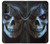 W2585 Evil Death Skull Pentagram Hard Case and Leather Flip Case For Motorola Moto G52, G82 5G