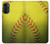 W3031 Yellow Softball Ball Hard Case and Leather Flip Case For Motorola Moto G52, G82 5G