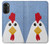 W3254 Chicken Cartoon Hard Case and Leather Flip Case For Motorola Moto G52, G82 5G