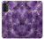 W3713 Purple Quartz Amethyst Graphic Printed Hard Case and Leather Flip Case For Motorola Moto G52, G82 5G