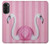 W3805 Flamingo Pink Pastel Hard Case and Leather Flip Case For Motorola Moto G52, G82 5G