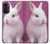 W3870 Cute Baby Bunny Hard Case and Leather Flip Case For Motorola Moto G52, G82 5G
