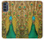 W0513 Peacock Hard Case and Leather Flip Case For Motorola Moto G62 5G