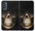 W1107 Skull Face Grim Reaper Hard Case and Leather Flip Case For Motorola Moto G62 5G