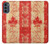 W1603 Canada Flag Old Vintage Hard Case and Leather Flip Case For Motorola Moto G62 5G