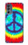 W1870 Tie Dye Peace Hard Case and Leather Flip Case For Motorola Moto G62 5G