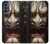 W2112 Hannya Demon Mask Hard Case and Leather Flip Case For Motorola Moto G62 5G