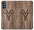 W2183 Goat Wood Graphic Printed Hard Case and Leather Flip Case For Motorola Moto G62 5G