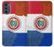 W3017 Paraguay Flag Hard Case and Leather Flip Case For Motorola Moto G62 5G