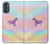 W3203 Rainbow Unicorn Hard Case and Leather Flip Case For Motorola Moto G62 5G