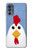 W3254 Chicken Cartoon Hard Case and Leather Flip Case For Motorola Moto G62 5G