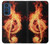 W0493 Music Note Burn Hard Case and Leather Flip Case For Motorola Edge 30