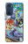 W0588 Wall Graffiti Hard Case and Leather Flip Case For Motorola Edge 30