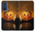 W1083 Pumpkin Spider Candles Halloween Hard Case and Leather Flip Case For Motorola Edge 30