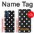 W2299 Black Polka Dots Hard Case and Leather Flip Case For Motorola Edge 30