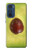 W2552 Avocado Fruit Hard Case and Leather Flip Case For Motorola Edge 30
