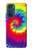 W2884 Tie Dye Swirl Color Hard Case and Leather Flip Case For Motorola Edge 30