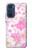 W3036 Pink Sweet Flower Flora Hard Case and Leather Flip Case For Motorola Edge 30