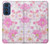 W3036 Pink Sweet Flower Flora Hard Case and Leather Flip Case For Motorola Edge 30