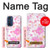 W3036 Pink Sweet Flower Flora Hard Case and Leather Flip Case For Motorola Edge 30