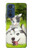 W3795 Kitten Cat Playful Siberian Husky Dog Paint Hard Case and Leather Flip Case For Motorola Edge 30