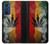 W3890 Reggae Rasta Flag Smoke Hard Case and Leather Flip Case For Motorola Edge 30