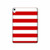 W2364 Red and White Striped Tablet Hard Case For iPad 10.9 (2022)