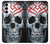 W0223 Vampire Skull Tattoo Hard Case and Leather Flip Case For Samsung Galaxy S23