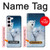 W0285 Polar Bear Family Arctic Hard Case and Leather Flip Case For Samsung Galaxy S23