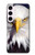 W0854 Eagle American Hard Case and Leather Flip Case For Samsung Galaxy S23