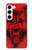 W1090 Red Wolf Hard Case and Leather Flip Case For Samsung Galaxy S23