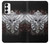 W1434 Skull Wing Tattoo Biker Hard Case and Leather Flip Case For Samsung Galaxy S23