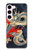 W2073 Japan Dragon Art Hard Case and Leather Flip Case For Samsung Galaxy S23