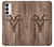 W2183 Goat Wood Graphic Printed Hard Case and Leather Flip Case For Samsung Galaxy S23