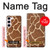 W2326 Giraffe Skin Hard Case and Leather Flip Case For Samsung Galaxy S23