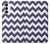 W2345 Navy Blue Shavron Zig Zag Pattern Hard Case and Leather Flip Case For Samsung Galaxy S23