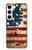 W2349 Old American Flag Hard Case and Leather Flip Case For Samsung Galaxy S23