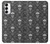 W2371 Skull Vintage Monochrome Pattern Hard Case and Leather Flip Case For Samsung Galaxy S23