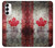 W2490 Canada Maple Leaf Flag Texture Hard Case and Leather Flip Case For Samsung Galaxy S23