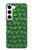 W2666 Marijuana Pattern Hard Case and Leather Flip Case For Samsung Galaxy S23