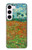 W2681 Field Of Poppies Vincent Van Gogh Hard Case and Leather Flip Case For Samsung Galaxy S23