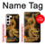 W2804 Chinese Gold Dragon Printed Hard Case and Leather Flip Case For Samsung Galaxy S23