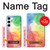 W2945 Colorful Watercolor Hard Case and Leather Flip Case For Samsung Galaxy S23