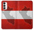 W3018 Peru Flag Hard Case and Leather Flip Case For Samsung Galaxy S23