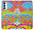 W3407 Hippie Art Hard Case and Leather Flip Case For Samsung Galaxy S23